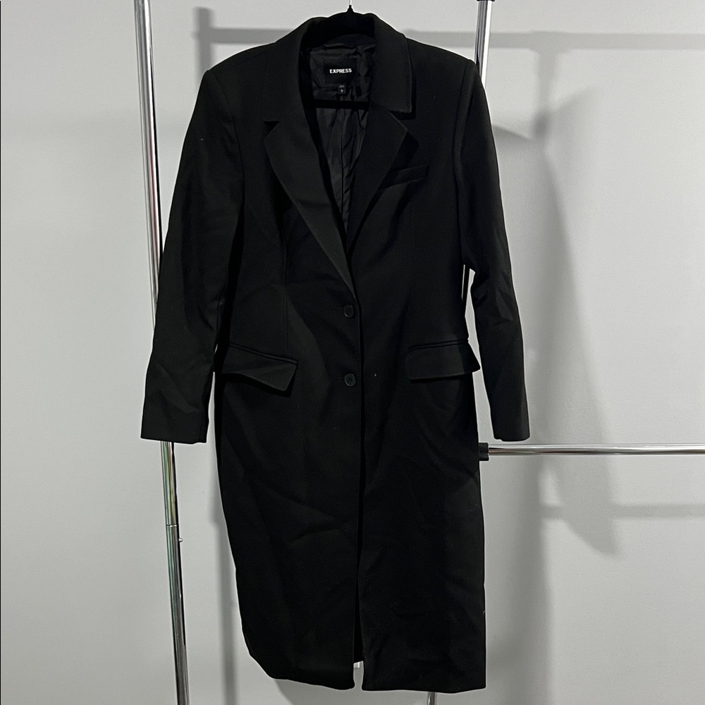 Express Black Blazer Coat